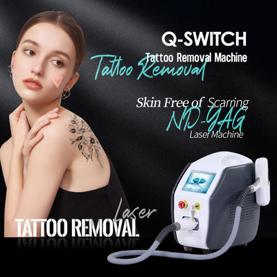 Machine à commutation de Q de retrait de tache de rousseur de tache de retrait de tatouage de laser de ND Yag