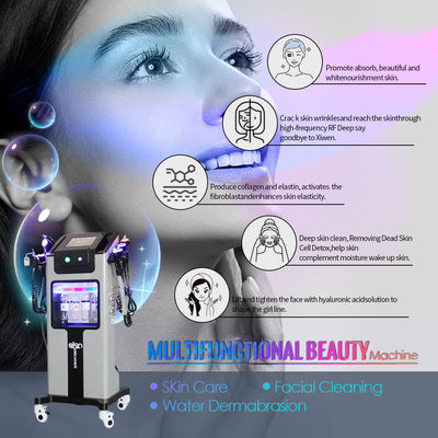 Glace bleu Rf oxygène eau peeling Hydra Dermabrasion machine faciale