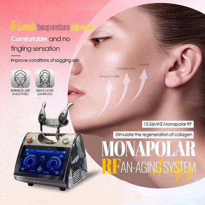 Appareil de soin du visage 13Mhz Levé de peau Technologie RF Appareil de beauté