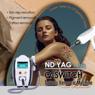 Q Commutateur ND YAG Dispositif d'élimination des tatouages au laser 3 types Peeling de carbone