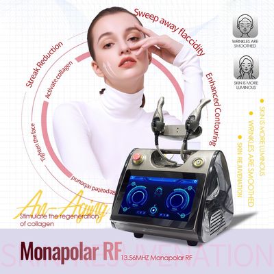 Radiofrequence Appliqué à la peau Rf Machine de beauté 2 pièces à main