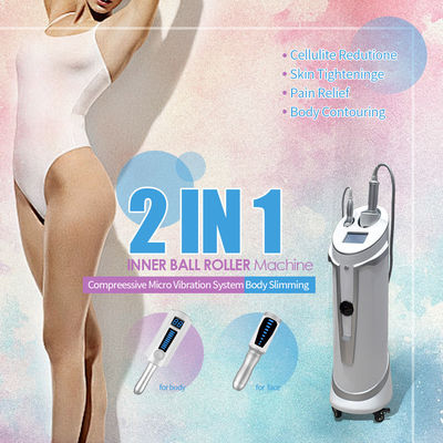Appareil d'amincissement du corps à rouleaux internes 2 poignées Pour le levage de la peau Utilisation en salon