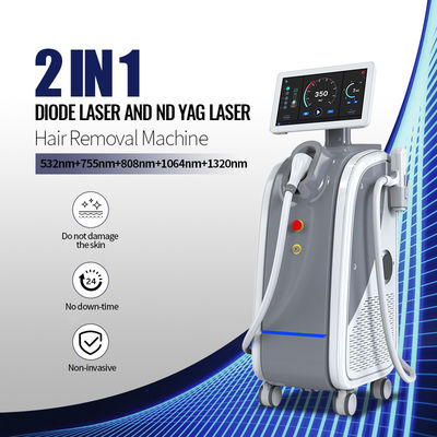 Nouvelle machine de dépilation de tatouage 808nm indolore 2 en 1