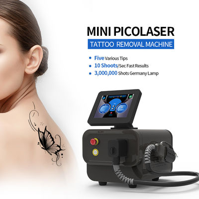 Équipement d'élimination des tatouages par laser à double tige φ7 φ8 avec refroidissement à l'eau et à l'air et système de refroidissement à radiateur jumeau